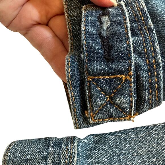 Vintage Y2K Ralph Lauren Polo Jeans Co Black Tag Denim Jacket XL Festival Travel - Picture 8 of 14